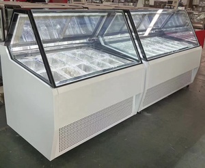 Congélateur de haute qualité pour crème glacée, gelato, yaourt, boissons fraîches aux fruits, jus, congélation, refroidissement par air, congélateur, aire congelador - Product Image 2