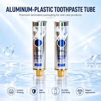 Tube de dentifrice en plastique monocouche, structure simple, emballage cosmétique économique