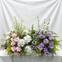 Bunga Hydrangea Buatan Tangan Modern, Lembut, Realistis, Bentuk Tanduk, Bunga Sutra Artifisial, Dekorasi Pernikahan, Natal, Tahun Baru, Warna Putih Hijau