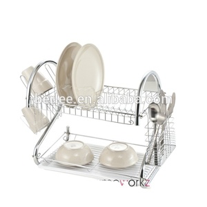 Mensola da <span class=keywords><strong>cucina</strong></span> portabotteria in acciaio inox ferro porta portaoggetti e rastrelliere cromato 1 Set/scatola interna, 3 Set/cartone - Product Image 2