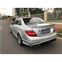 Diffuseur de becquet de lèvre de pare-chocs arrière ABS pour Mecedes Benz classe C W204 C63 AMG 2012-2014 accessoires de voiture de diffuseur arrière