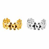 Beimai OEM Klassischer 18K Vergoldeter Edelstahl Verstellbarer Flügel-Offener Ehering für Geschenk & Party