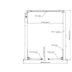 Elevador Hidráulico para Autos TLT235SC(U) de 3.5 Toneladas, Diseño de Dos Postes para Uso en Talleres y Garajes, con Capacidad de Peso Total Inferior a 4.0t/3.5t - Product Image 4