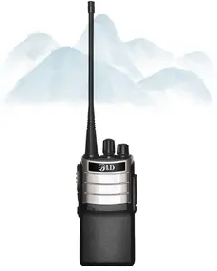 คุณภาพสูง 10W เครื่องส่งรับวิทยุแบบพกพาวิทยุ 15Km Ran แตรโลหะ VHF UHF ความถี่มือถือ GMRS ไร้สายอินเตอร์คอม