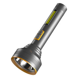 Lampe torche en alliage d'aluminium 30W rechargeable haute intensité portable pour l'extérieur avec chargeur et grand réflecteur - Product Image 1