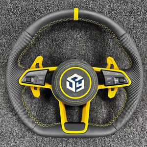 พวงมาลัยรถหนัง Volkswagen สำหรับ <span class=keywords><strong>VW</strong></span> Golf 4 5 6 6R 7 7R 7.5 8 R POLO GTI GTD MK4 MK8 MK7 MK6 MK5 MK7 Mk8 <span class=keywords><strong>Scirocco</strong></span> - Product Image 1