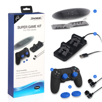 DOBE Bundles Super Gaming Kit Charging Dock Cover Stand Headphone For PS4 Game Joystick Accessoires