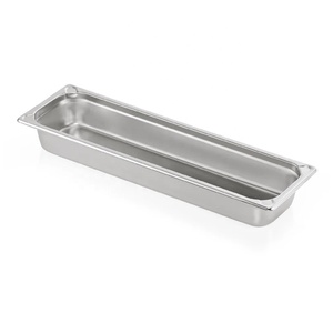 Conteneur GN Plateau de service pour aliments Gastronorm Pan 2/4 Hotel Ss20 GN Steel Pan <span class=keywords><strong>Gastro</strong></span> Trays for Commercial Kitchen for Buffet Using - Product Image 1