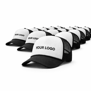 Casquette Trucker en Mousse Broderie 3D Gonflée Personnalisée Luxe SHINY, <span class=keywords><strong>Couronne</strong></span> Haute, 5 Panneaux, Maille Y2K pour Marques <span class=keywords><strong>de</strong></span> Streetwear Premium - Product Image 1