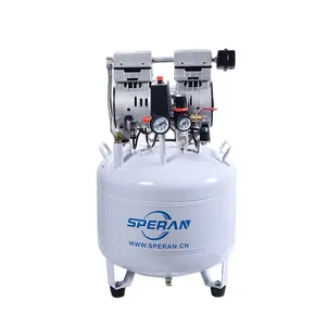 Customizable 32L 38L white quiet oil free silent dental medical air compressor for sale