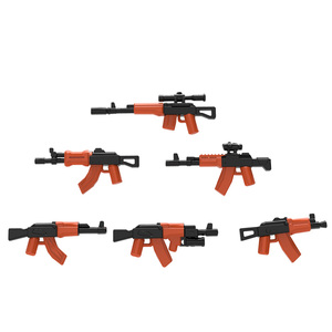 6 unids/bolsa accesorios de estrellas armas figura equipo de protección militar cazarrecompensas bloques de construcción guerras - Product Image 1