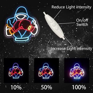Boxing Letreros Neon LED indoor hanging ambient light shop <b>sign</b> wall decoration light entrance indicator light luminous <b>sign</b> - Product Image 2