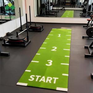 Revêtement de sol de salle de sport intérieur/extérieur, gazon <span class=keywords><strong>synthétique</strong></span> de haute qualité, multicolores, gazon artificiel personnalisé pour le fitness - Product Image 6