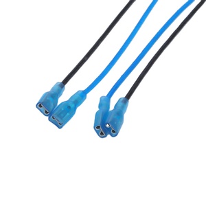 Kawat listrik hitam 600V buatan pabrik dengan pisau 250 tabung PVC transparan ke bendera Kit kabel konektor produk harnes kabel - Product Image 1