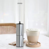 Mousseur à lait électrique portable à piles, mélangeur à café automatique, batteur à main en métal pour la maison, prix abordable