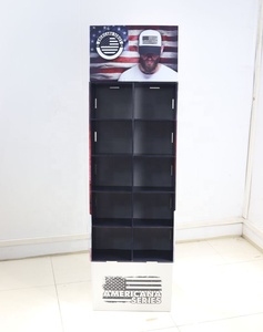 CYJ Customized Cheap Corrugated Cardboard Eco-Friendly Self Assembly Display Unit <strong>for</strong> Supermarket <strong>Storage</strong> Hat Paper Display <strong>Rack</strong> - Product Image 2
