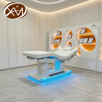 Table de massage électrique inclinable chauffante de luxe pour esthéticiennes, soins médicaux, esthétique, salon, spa, beauté, cils et visage