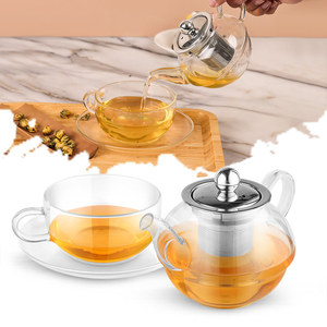 Emode Ấm Trà Thủy Tinh Với Bộ Pha Có Thể Tháo Rời Ấm Trà An Toàn Mặt Bếp Với Bộ Tách Trà Và Nồi - Product Image 4
