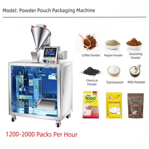 PLC Control Fully Automatic Vertical Motor-Driven Plastic Stand Pouch Filling <b>Sealing</b> Machine 100g-500g Powder Food Grade Sugar - Product Image 3