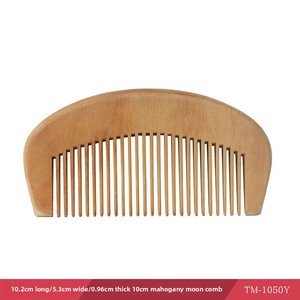 Peigne de coiffure en bois de pêche de haute qualité Portable classique maison maquillage soins des cheveux Massage des cheveux lisses moelleux électrostatique premier - Product Image 6