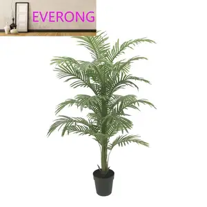优质人造盆景植物人造棕榈树防紫外线盆栽棕榈树用于花园装饰