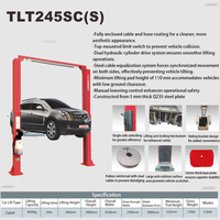 Lève-voiture hydraulique manuel simple LAUNCH 4500KG pour garage automobile