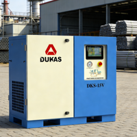 Compresseur d'air à vis à aimant permanent Dukas à économie d'énergie 15kW-75kW, 8-10 bars, adapté aux applications industrielles.