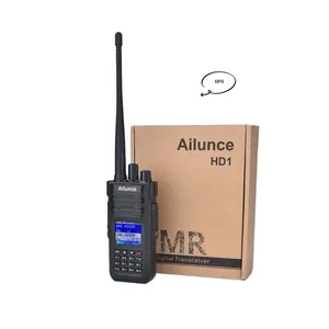 Ailunce kualitas tinggi dual band 10w HD1 ham CE FCC IC genggam GPS radio de comunicacion IP67 tahan air walkie talkie talkie