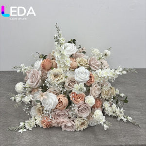 Bola de Flores LEDA de Alta Calidad, 50 cm, Rosas Rosadas, Hortensias, Centro de Mesa para Bodas - Product Image 2