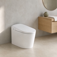 WC intelligent 2026 avec bidet intégré, couvercle à capteur, siège chauffant, lavage à l'eau chaude et télécommande