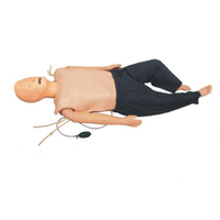 Gelişmiş Yetişkin İlk Yardım Eğitimi Yarım Gövdeli Manken CPR Entübasyon Defibrilasyon Çok Fonksiyonlu Simülatör Tıbbi Eğitim