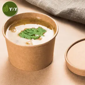 Eco Friendly Recyclable Disposable Microwaveable Togo Soup Bowl For Hot Food
