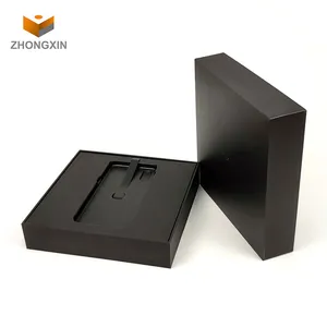 One-stop service Custom Printed black phone box high quality cardboard mobile phone packaging box