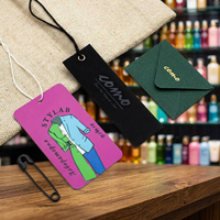 Étiquettes de marque personnalisées, inserts d'emballage et cartes de remerciement pour les vêtements de boutique