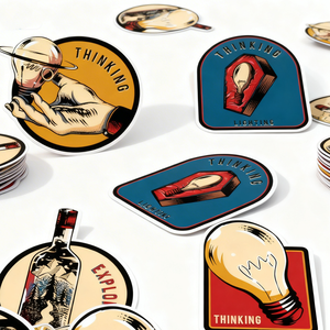 <strong>Cheap</strong> Custom Stickers logo for <strong>Laptop</strong> and Guitar Waterproof Die Cut Stickers for Packaging Bag Custom Vinyl Adhesive Hot Sale - Product Image 4