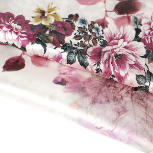 European Design <strong>Wholesale</strong> Low Moq 100% <strong>Silk</strong> Satin Ink Jet Digital Printed <strong>Silk</strong> <strong>Fabric</strong> for Garment - Product Image 5