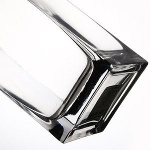 Florero de cristal con forma cuadrada para decoración de fiesta, florero de cristal largo de 35cm y 13,7 pulgadas para bambú largo - Product Image 3