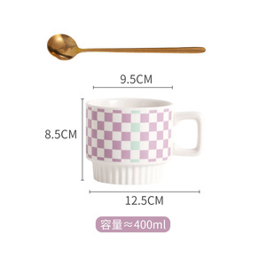 แก้วเซรามิกน่ารักสไตล์ INS ดีไซน์มินิมอล ของขวัญทางธุรกิจ กาแฟ ออฟฟิศ บ้าน <span class=keywords><strong>สาว</strong></span>ๆ คู่รัก อาหารเช้า น้ำ <span class=keywords><strong>นม</strong></span> ขายส่ง - Product Image 6