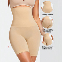 Leggings Moldeadores Sin Costuras de Talle Alto para Mujer XS con Control de Abdomen, Braguitas Levantacola, Faja Firme Transpirable Acolchada