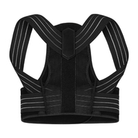 KS-5072 # Correcteur de posture réglable, soutien dorsal respirant avec bande en aluminium et sangles de compression élastiques