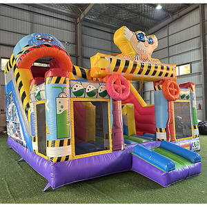 Precio al por Mayor de <span class=keywords><strong>Castillo</strong></span> Inflable Combinado con Bloques de Construcción, <span class=keywords><strong>Castillo</strong></span> Inflable Comercial con Tobogán y Brincolines - Product Image 6