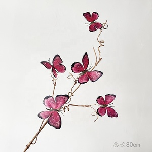L238 <span class=keywords><strong>2022</strong></span> Flores Artificiales Populares <span class=keywords><strong>de</strong></span> Alta Calidad y Bajo Precio, Ramas Secas Artificiales con Mariposa para Decoración del Hogar - Product Image 6