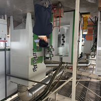 Ligne de peinture en poudre automatique à contrôle précis avec four de séchage et cabines de pulvérisation pour la peinture de boîtiers électroniques sur substrat en acier