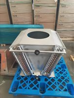 Aidea Horizontal Air Cooled Heat Exchanger Kipas Aksial Tunggal Tata Letak Bebas Air 220V/380V Stasiun Daya Kompresor Sekrup Sanyo