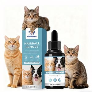 Жидкое средство для кошек и собак от золотистых утолщений в кишечнике с псилией, цитрусовой мякотью, яблочной крохой, цинком, метионином и Омега-3 в каплях - Product Image 1