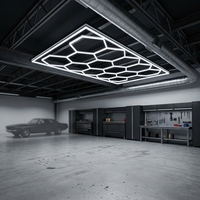 Luces de Trabajo LED Hexagonales Resistentes para Garaje, Taller y Estudio