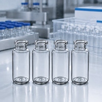 Contenants en verre borosilicate neutre personnalisés en gros de l'usine chinoise, flacons vides pour produits pharmaceutiques