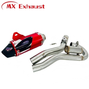 Silencieux d'échappement de moto et tuyau d'échappement tubo à liaison avant pour Hond a CRF150 CRF230 CRF250 CRF230F 2003 - 2016 - Product Image 1