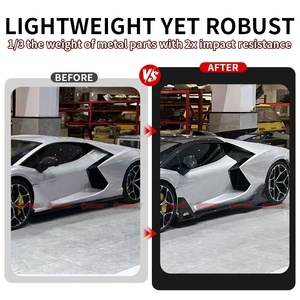 คุณภาพเยี่ยมสำหรับชุดแต่ง Lamborghini Revuelto สไตล์ DK แผงข้างคาร์บอนไฟเบอร์แบบแห้ง ชุดแต่งสเกิร์ตข้างแบบ Aero Extension ขายส่ง - Product Image 2