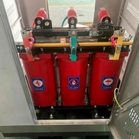 Transformateur de puissance triphasé SCB14-100/10-0.4KV de type sec à noyau en cuivre, utilisé pour les tensions moyennes et élevées